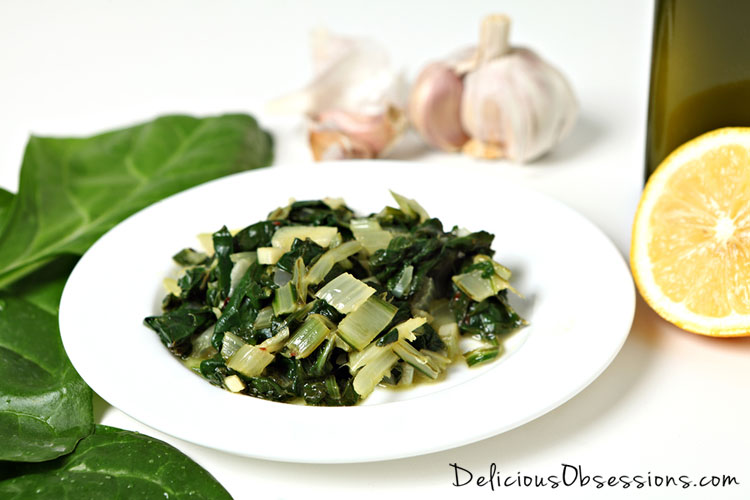 Sautéed Swiss Chard with Onions and Garlic Recipe