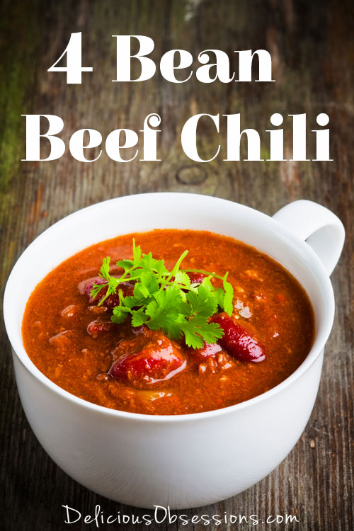 Four Bean Grass-fed Beef Chili Recipe