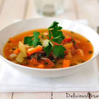 Turkey, Vegetable, and Rice Soup Recipe // deliciousobsessions.com