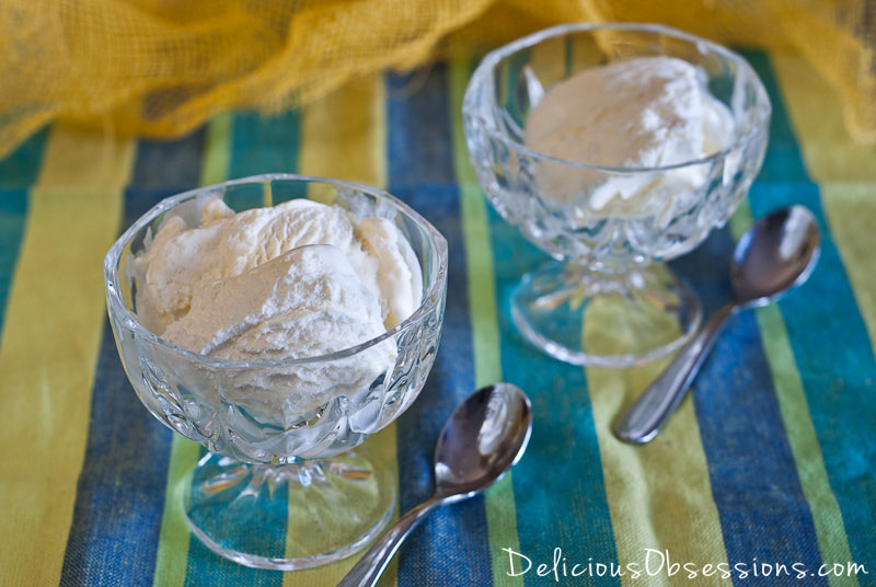 Dairy-free Vanilla Ice Cream Recipe // deliciousobsessions.com #dairyfree #coconutmilk