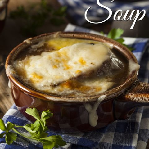 French Onion Soup Recipe :: Gluten Free // deliciousobsessions.com