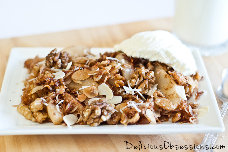 Warm Chinese Pears With Cinnamon and Nuts Recipe (Gluten Free, Dairy Free and Autoimmune Options)