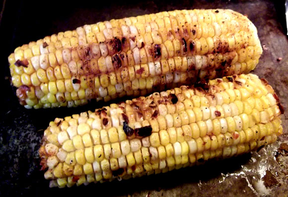 Spicy Roasted Corn on the Cob