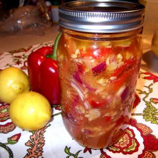 Pickled Roasted Red Peppers Recipe