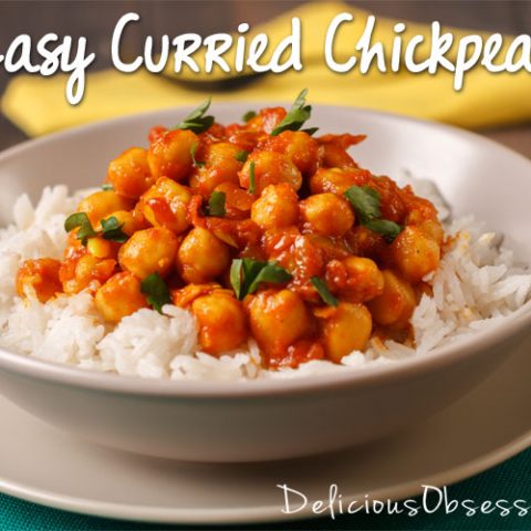 Curried Chickpeas :: Gluten, Grain, and Dairy Free // deliciousobsessions.com