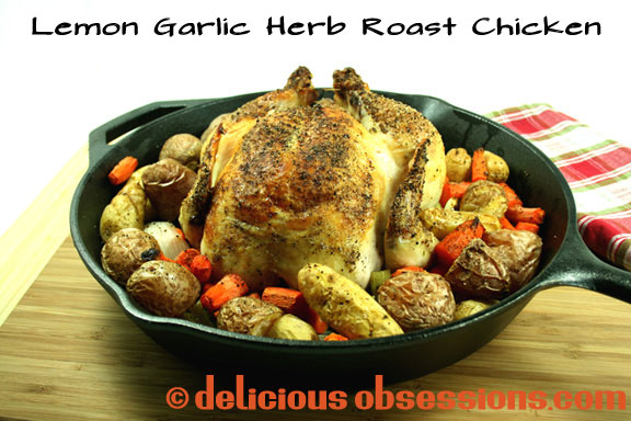 Super Simple Lemon Garlic Herb Roast Chicken :: Gluten, Grain, Dairy Free & AIP/Autoimmune Option