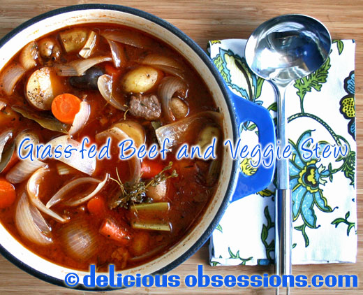 Delicious Obsessions: Hearty Grass-fed Beef and Vegetable Stew Recipe | www.deliciousobsessions.com