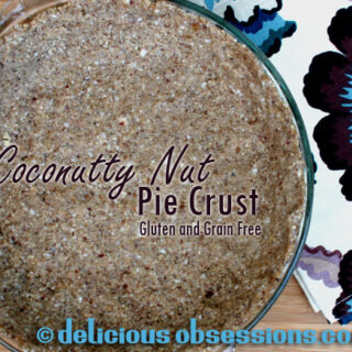 Coconutty Nut Pie Crust (gluten, grain, dairy free) | deliciousobsessions.com