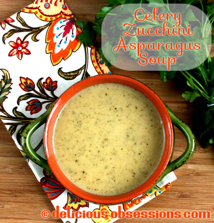 Cream of Asparagus, Celery, and Zucchini Soup Recipe (gluten free, dairy free, autoimmune friendly, Vegetarian/vegan option)