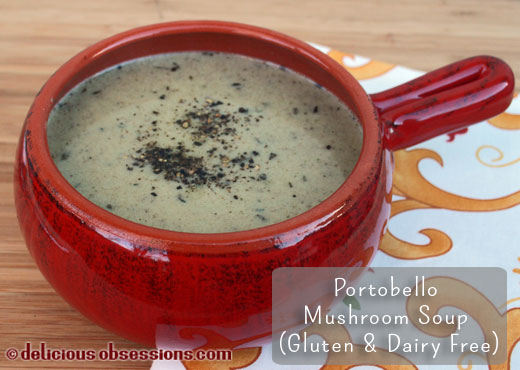 Cream of Portobello Mushroom Soup Recipe (Gluten, Grain, and Dairy Free, Autoimmune Friendly, Vegetarian/vegan option)