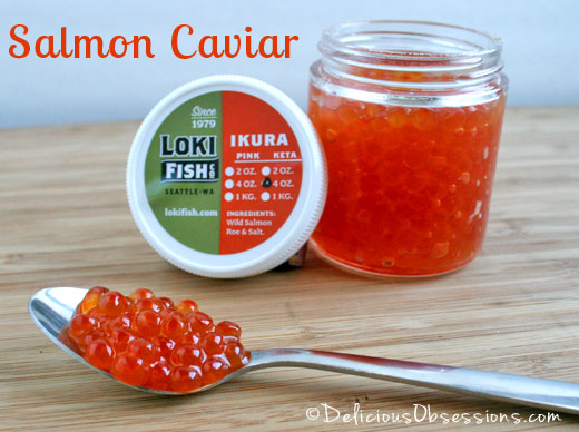 Salmon Caviar Giveaway (a $98 value) | deliciousobsessions.com