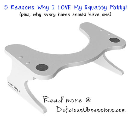 The Top 5 Reasons I Love My Squatty Potty | deliciousobsessions.com