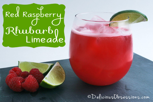 Red Raspberry Rhubarb Limeade Recipe