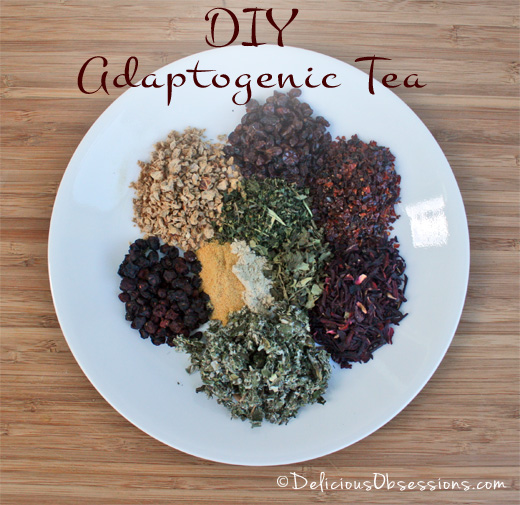 DIY Adaptogenic Herbal Tea Blends | deliciousobsessions.com