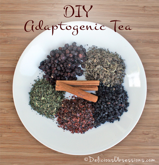 DIY Adaptogenic Herbal Tea Blends | deliciousobsessions.com