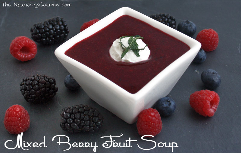 Mixed Berry Fruit Soup | deliciousobsessions.com