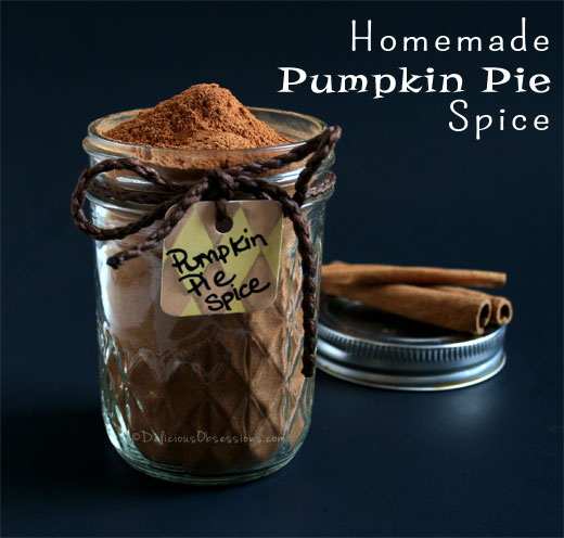 Homemade Pumpkin Pie Spice Recipe | deliciousobsessions.com