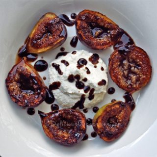 Orange Honey Balsamic Glazed Figs with Ricotta | deliciousobsessions.com