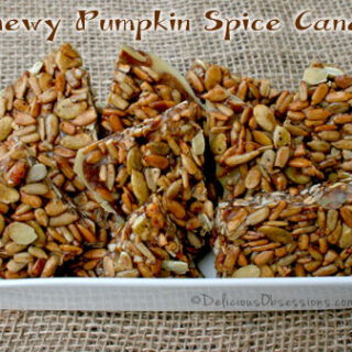 Chewy Pumpkin Spice Candy Recipe | deliciousobsessions.com