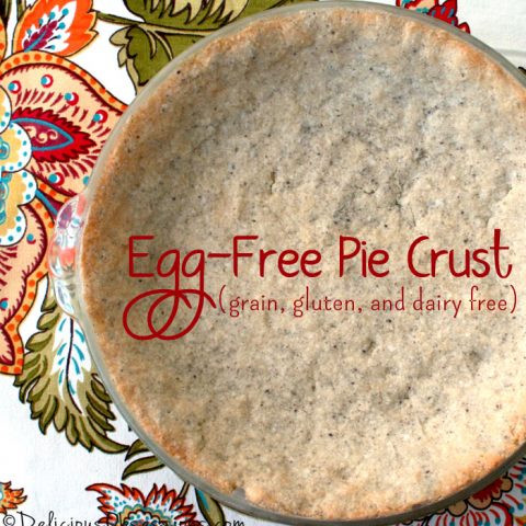 Egg-Free Pie Crust (Grain, Gluten, and Dairy Free) // deliciousobsessions.com