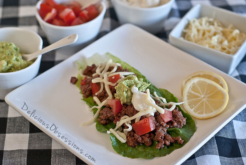 Easiest Crock Pot Taco Meat // deliciousobsessions.com