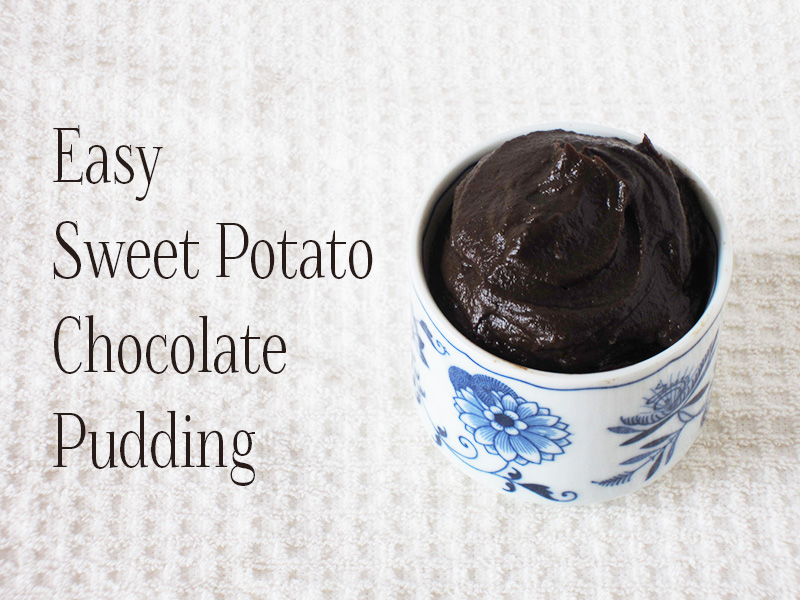 Easy Sweet Potato Chocolate Pudding (gluten and dairy free) // deliciousobsessions.com #dairyfree #realfood #recipesforkids