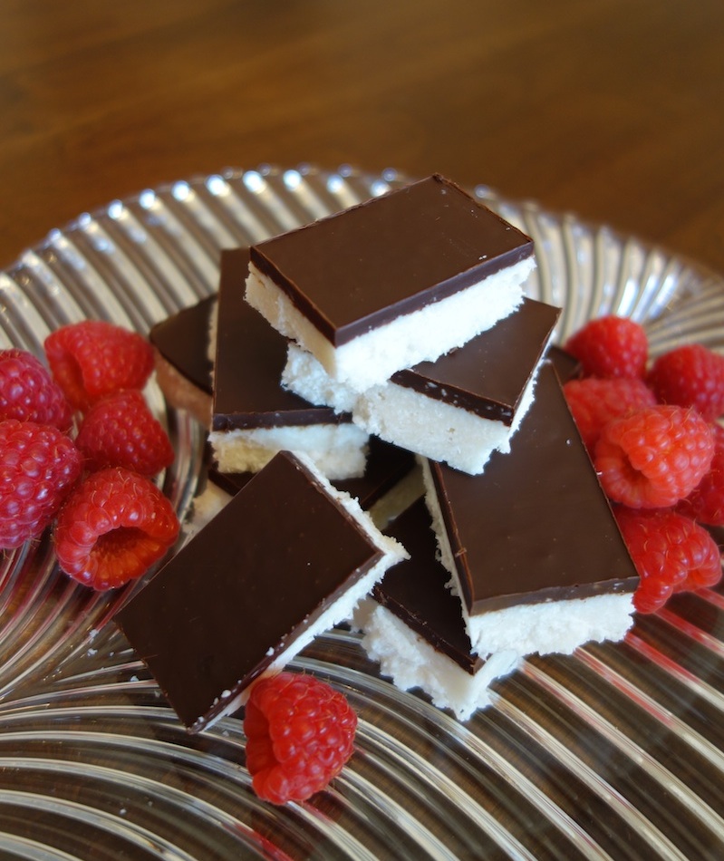 Dark Chocolate Coconut Bars (gluten, grain, dairy free, paleo)