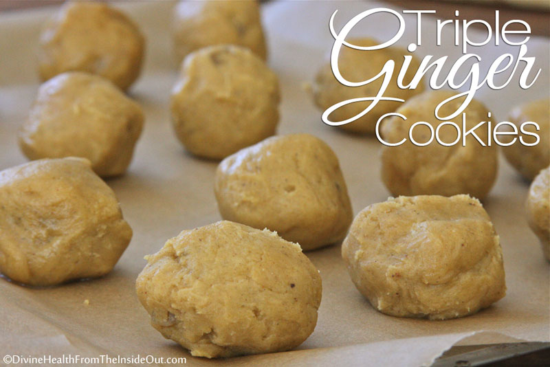 Triple Ginger Cookies (gluten, grain, dairy, seed, and nut free) // deliciousobsessions.com
