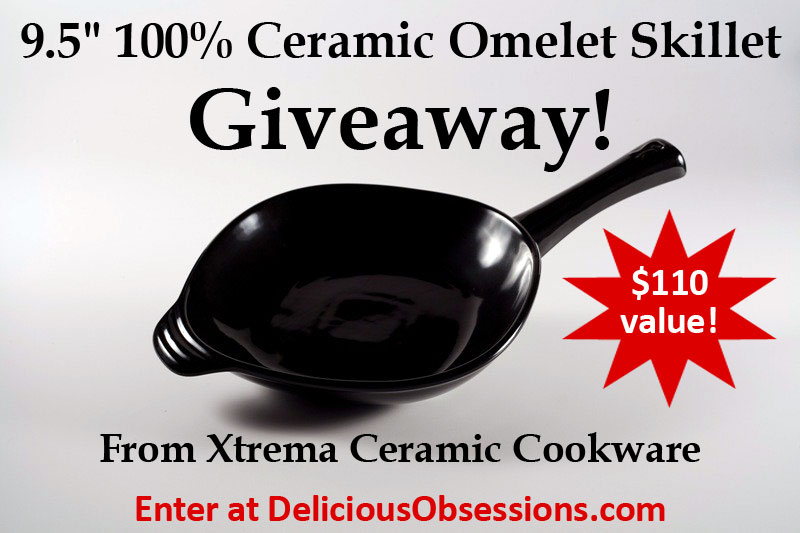 Xtrema Ceramic Cookware Giveaway // deliciousobsessions.com