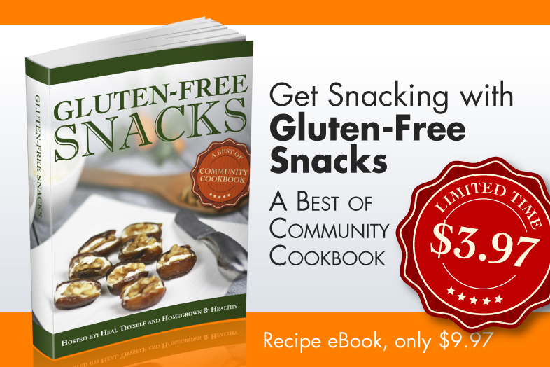 Gluten-Free Snacks: A Best of Community Cookbook from 34 Real Food Bloggers ($3.97 for 14 Days ONLY!) // deliciousobsessions.com