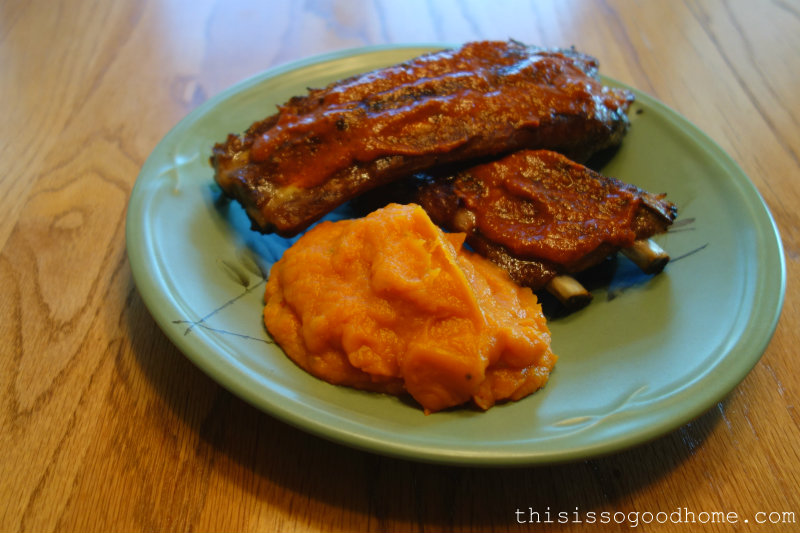 Spicy Orange Sweet Potatoes // deliciousobsessions.com
