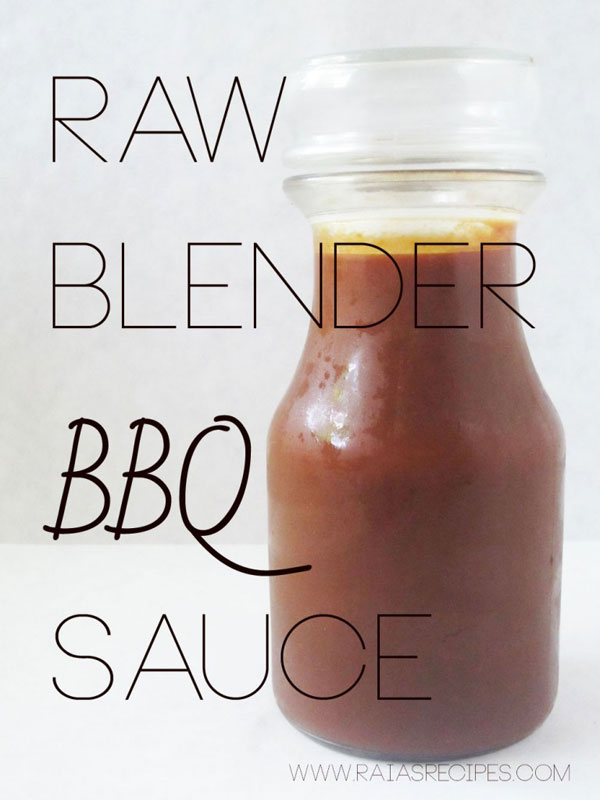 Raw Blender BBQ Sauce (gluten, grain, dairy free) // deliciousobsessions.com