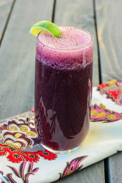 Blueberry Lime Cooler // deliciousobsessions.com