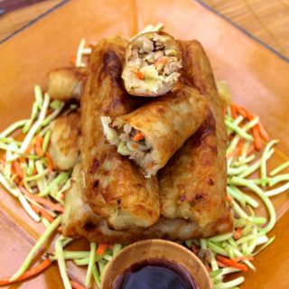 Paleo Egg Rolls (Gluten, Grain, Dairy, and Nut Free, #Autoimmune #Paleo Option) // deliciousobsessions.com