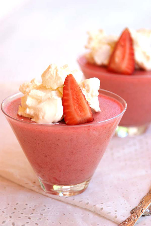Strawberry Clouds Dessert :: Gluten-Free, Grain-Free, Sugar-Free