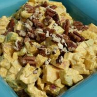 Curry Chicken Salad with Apples and Pecans :: Gluten and Dairy Free // deliciousobsessions.com