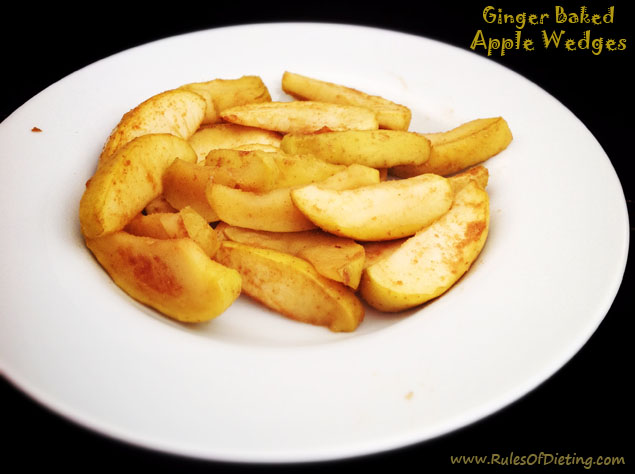 Ginger Baked Apple Wedges :: Gluten, Grain, and Dairy Free, Autoimmune Paleo // deliciousobsessions.com