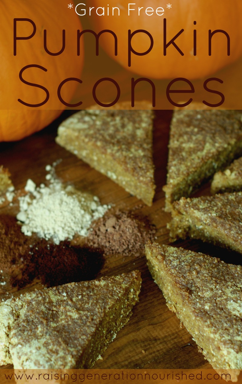#Pumpkin Scones :: #GlutenFree, #GrainFree, #DairyFree Option, #Paleo / #Primal // deliciousobsessions.com