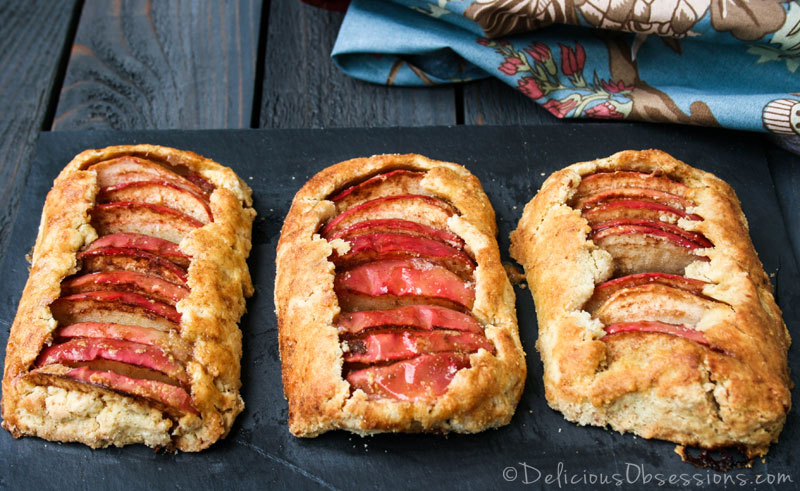 Rustic Apple Tartlets :: #GlutenFree, #GrainFree, #Paleo, #Primal // deliciousobsessions.com