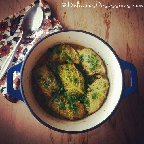 Stuffed Cabbage (Cabbage Dolmas) :: Gluten Free, Grain Free, Dairy Free, Paleo / Primal // deliciousobsessions.com