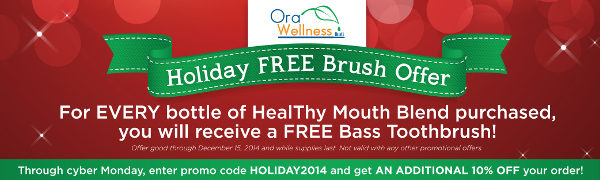Orawellness Holiday FREE Brush Offer + 10% OFF // deliciousobsessions.com