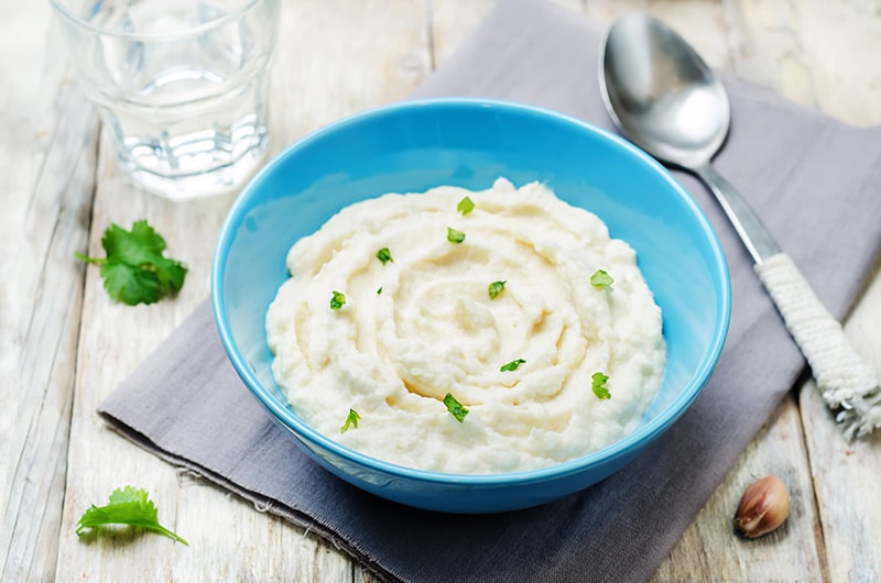 Whipped Cauliflower Puree (aka. Faux Mashed Potatoes) :: Gluten-Free, Grain-Free, Dairy-Free Option