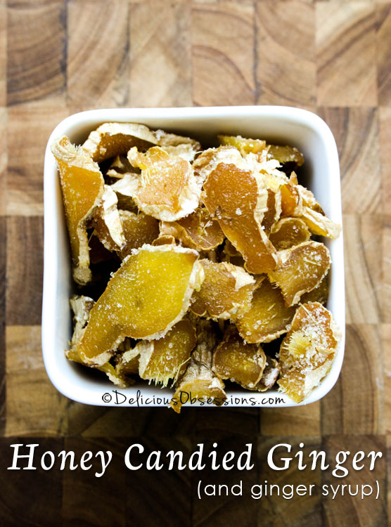 How to Make #Honey Candied #Ginger and Ginger Syrup // deliciousobsessions.com #realfood #paleo #primal