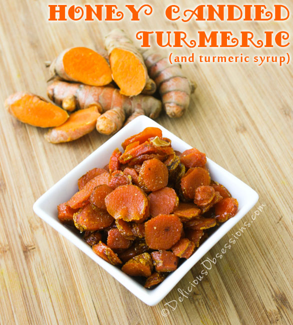 How to Make #Honey Candied #Turmeric and Turmeric Syrup // deliciousobsessions.com #realfood #paleo #primal #herbs