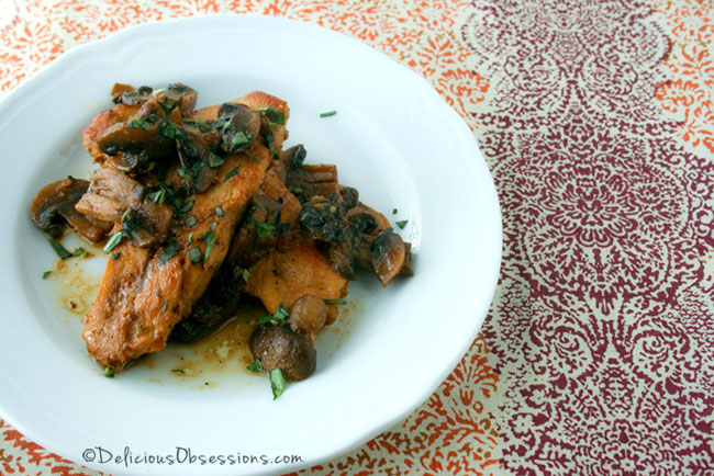 Chicken Marsala and The Wellness Mama Cookbook Review // deliciousobsessions.com