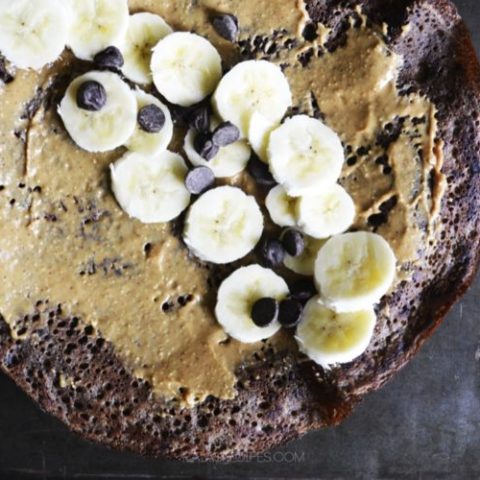 Chocolate Banana Crepes :: Grain-Free, Dairy-Free // deliciousobsessions.com