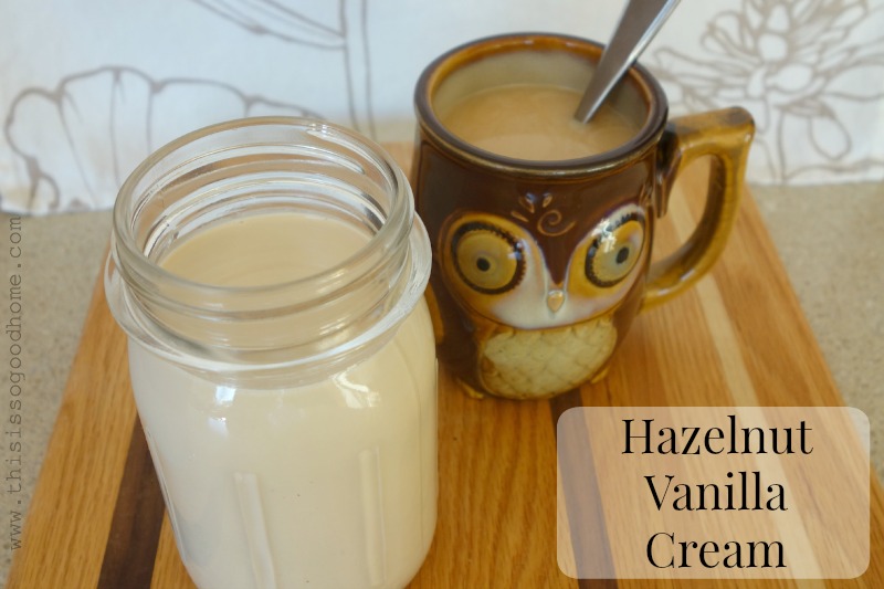 How to Make Hazelnut Vanilla Coffee Creamer
