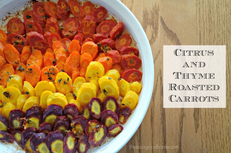 Citrus and Thyme Roasted Carrots :: Gluten-Free, Dairy-Free Option, Autoimmune Paleo Option, Vegan Option