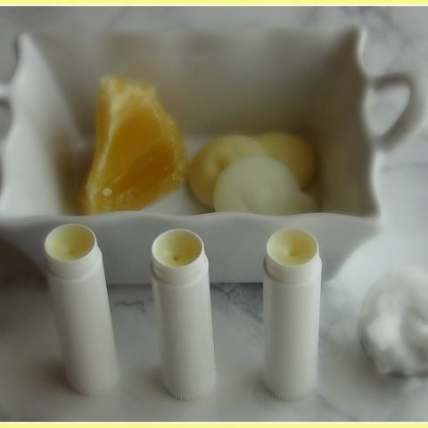 Homemade Skin Supporting Lip Balm // DeliciousObsessions.com