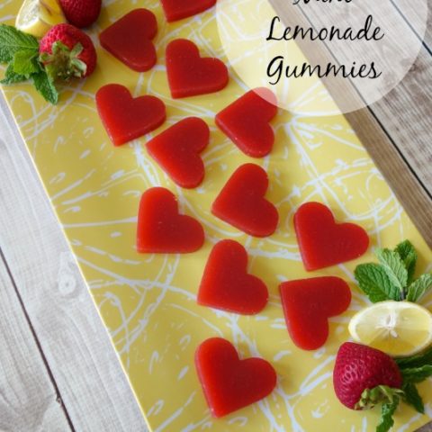 Strawberry Mint Lemonade Gummies (a delicious way to eat more gelatin!) // deliciousobsessions@gmail.com